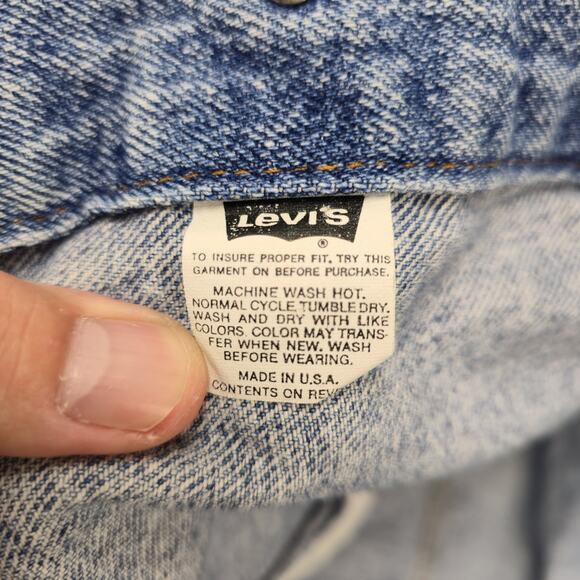 Vintage 90s Levi’s 70507 4890 Type 3 Denim Trucker Jacket Made In USA Size XL - Picture 8 of 14